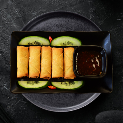 Nem Rán + Dưa góp - Jarní závitky s Nakládané zelí