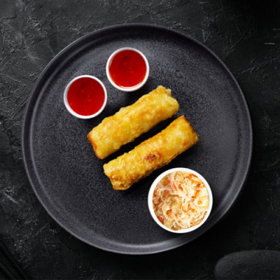 Nem Rán + Dưa góp - Jarní závitky s Nakládané zelí